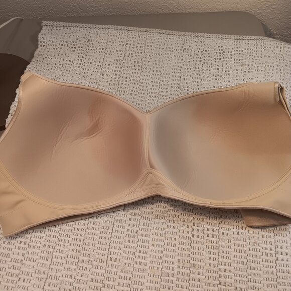 Cacique women's plus size 'Lightly Lined No-Wire' beige full coverage bra sz 42H - Picture 6 of 15